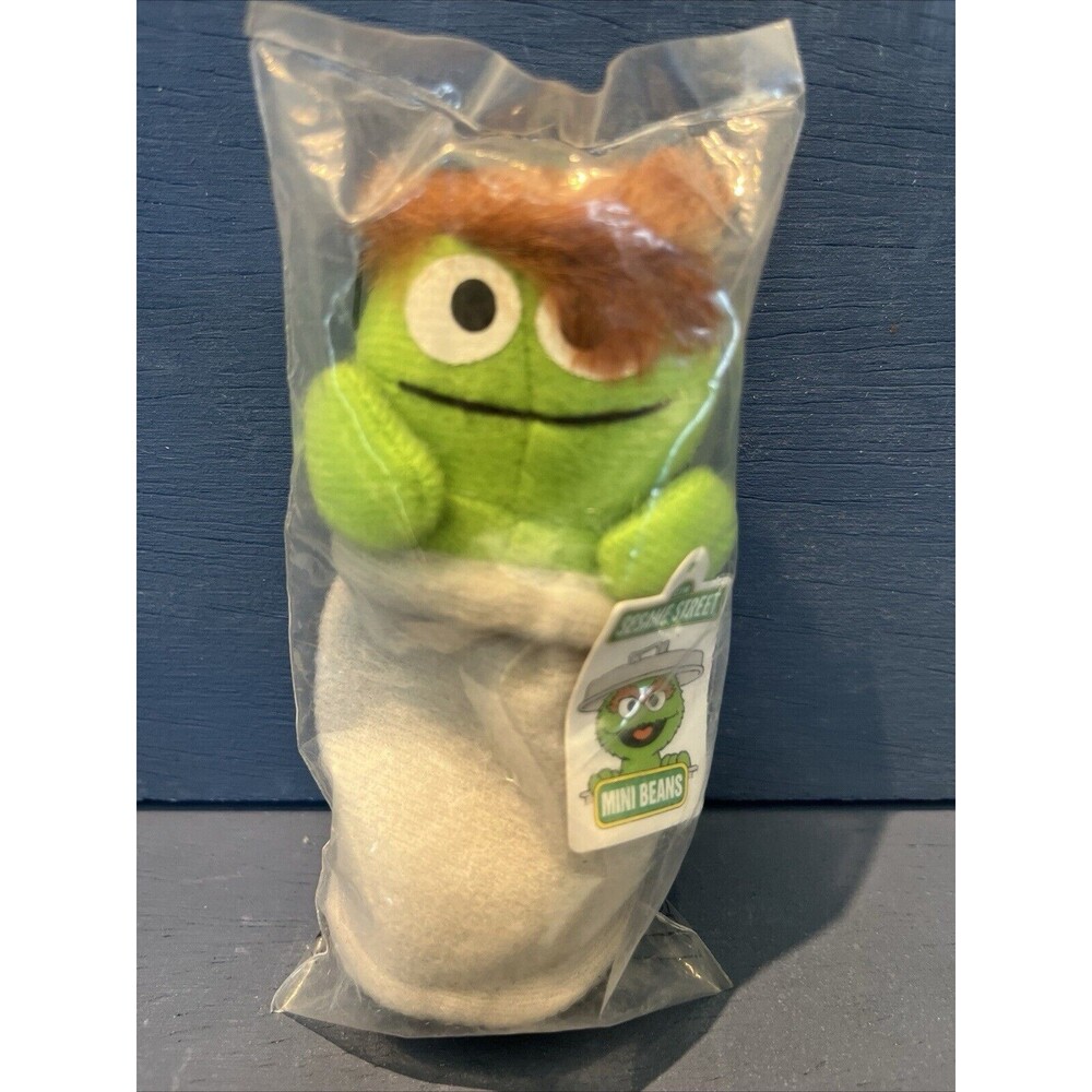 Oscar The Grouch Kelloggs Mini Beans Sesame Street Muppets Plush Cereal New